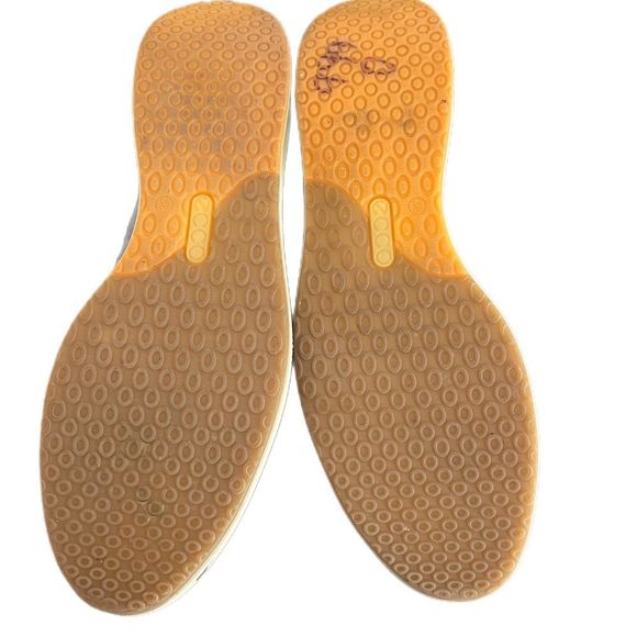 Ecco Black Low Profile Leather Sneakers. Size 38 (7-7.5) Great Condition!! - Picture 9 of 12